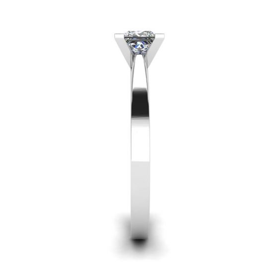 未来风格公主方形切割钻石戒指, More Image 1