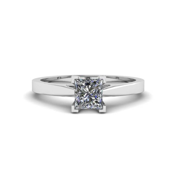 未来风格公主方形切割钻石戒指, 圖像 1