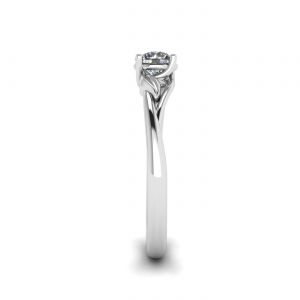 自然灵感钻石订婚戒指 - 照片 2