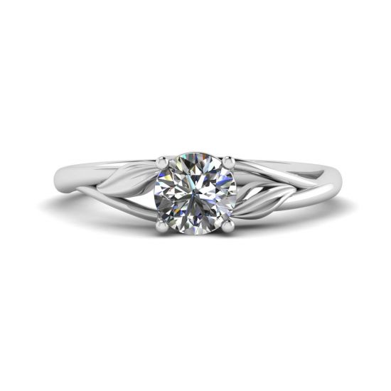 自然灵感钻石订婚戒指
